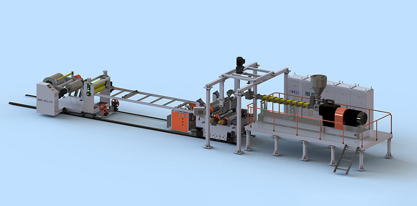 PLA/淀粉/秸稈可降解片材生產線